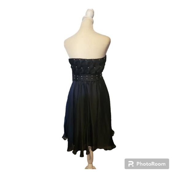 White House Black Market Black Strapless Cocktail Dress Size 00 - Picture 5 of 8